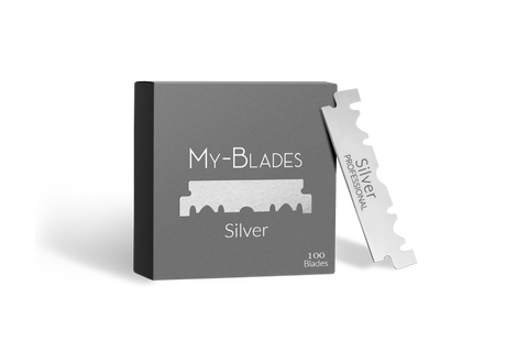 SILVER SINGLE EDGE RAZOR BLADES 100CT.